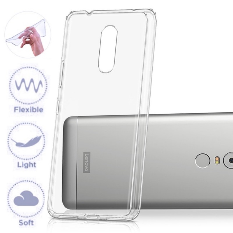 Skaidrus silikoninis-tpu dėkliukas (Lenovo K6 Note telefonams) Skaidrus silikoninis-tpu dėkliukas (Lenovo K6 Note telefonams)